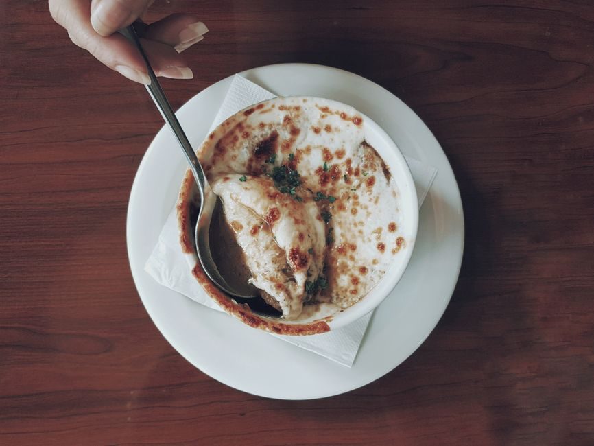 One-Pot French Onion Soup with Broiled Gruyère Toast