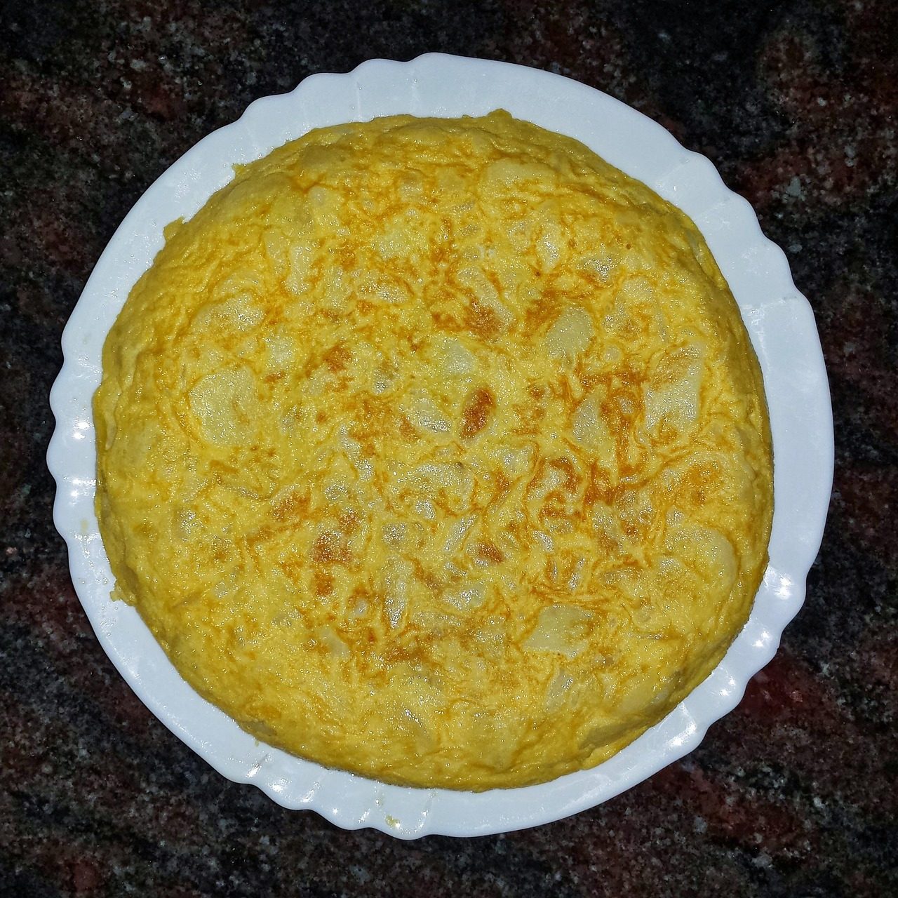 Spanish Tortilla with Potatoes and Onion