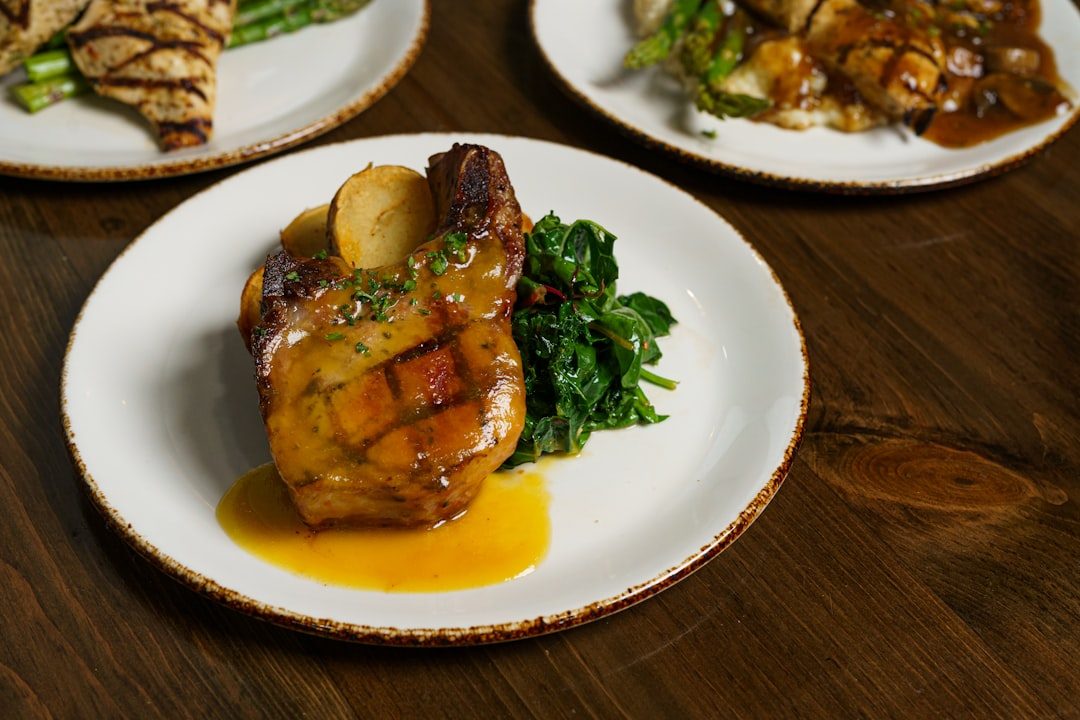 Skillet Pork Chops with Peach Pan Sauce