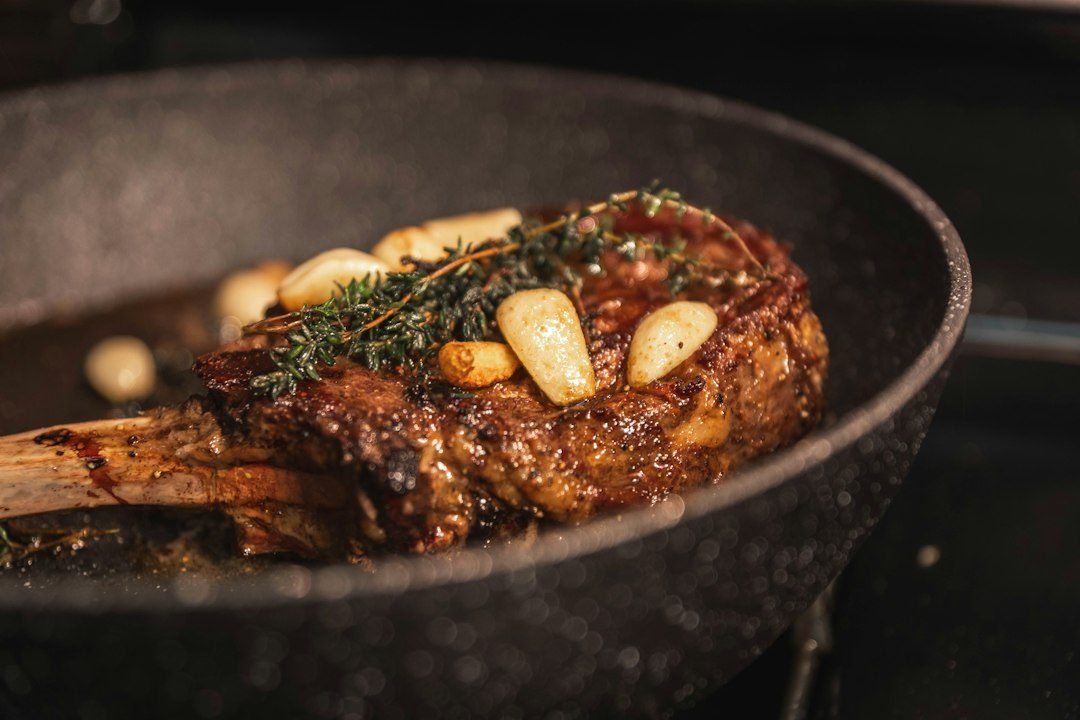 Skillet Steak with Garlic Herb Butter